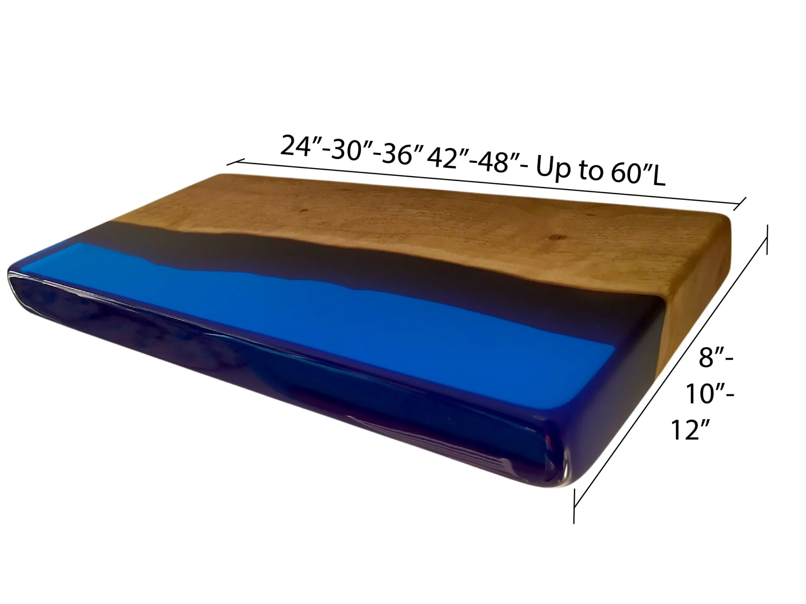 Custom walnut floating shelf