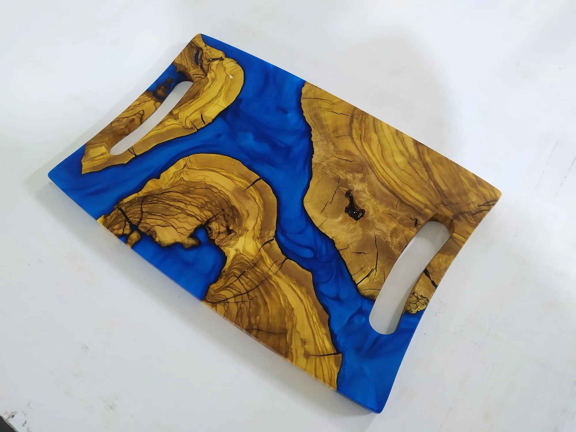 Olive Wood Charcuterie Board with Epoxy