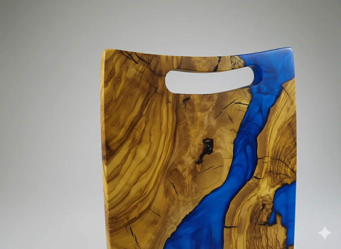 Olive Wood Epoxy Kitchen Decor