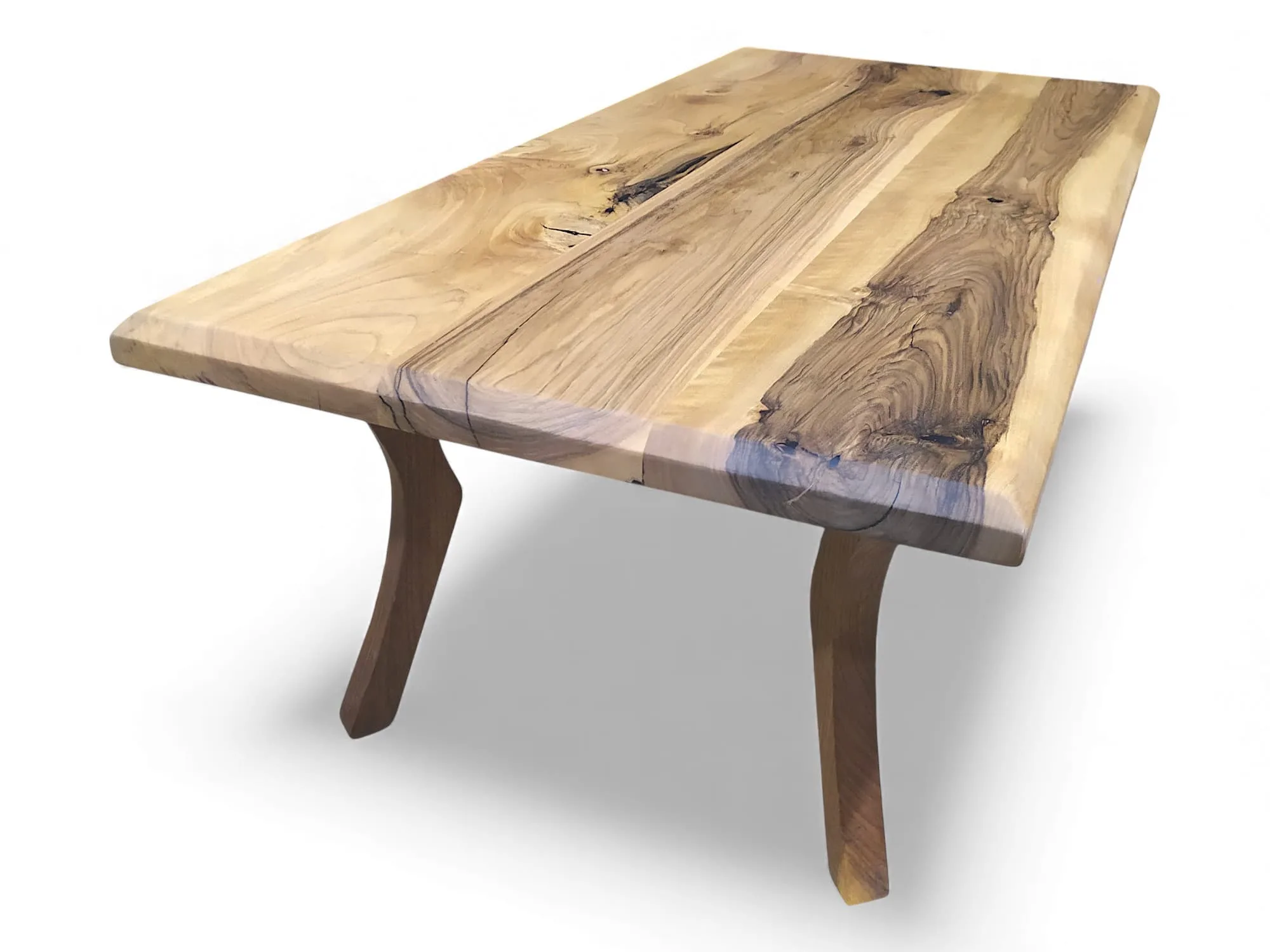 Custom dimension walnut coffee table