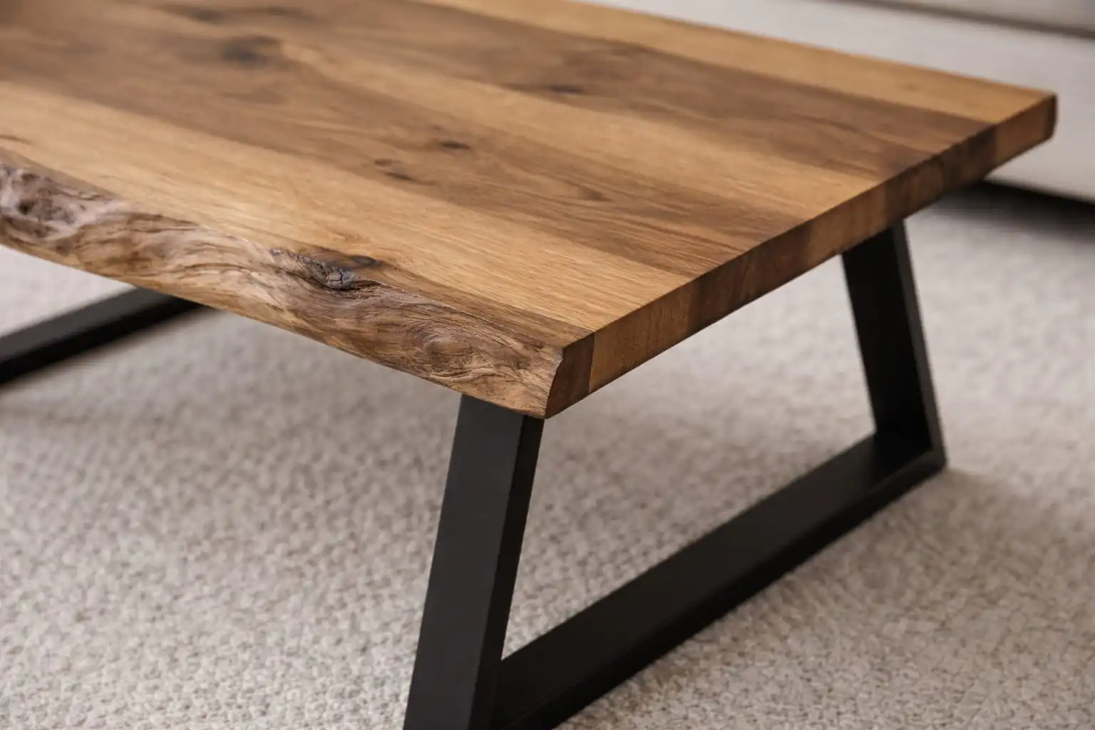 artisan made live edge walnut coffee table handmade - why walnut wood is the best furniture material