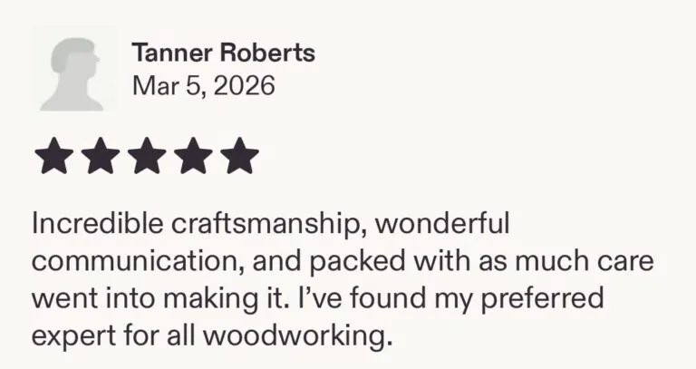 Etsy product review from Tanner