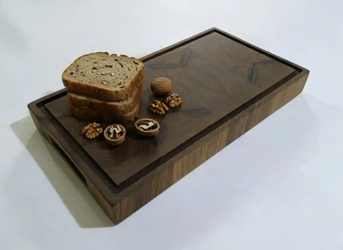 professional end grain cutting board used for kitchen chopping