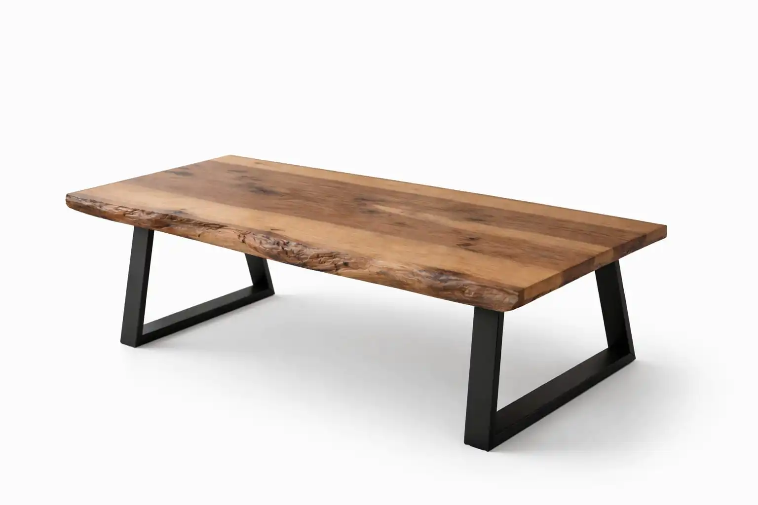 solid walnut live edge coffee table durable design