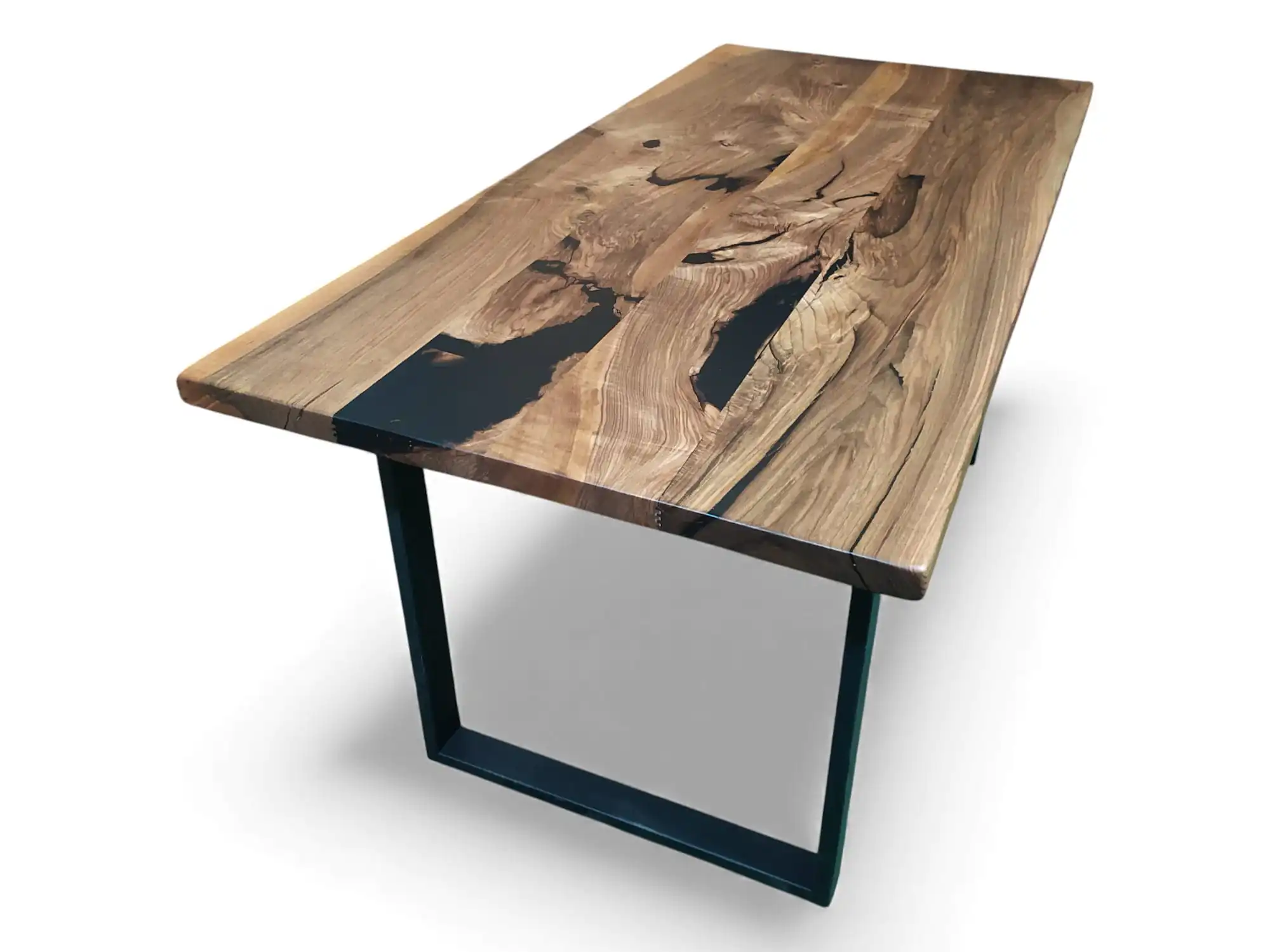 solid walnut counter height wood table handcrafted in Ankara workshop