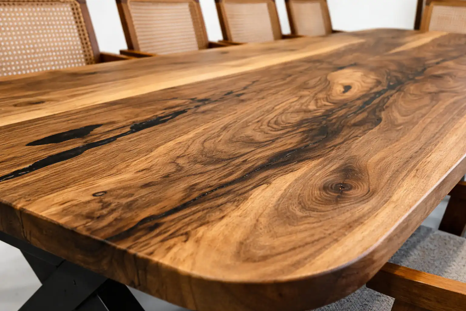 solid wood dining table set modern handcrafted walnut dining furniture - why walnut wood is the best furniture material