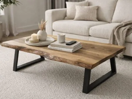 WOWbyALP live edge walnut wood coffee table handcrafted