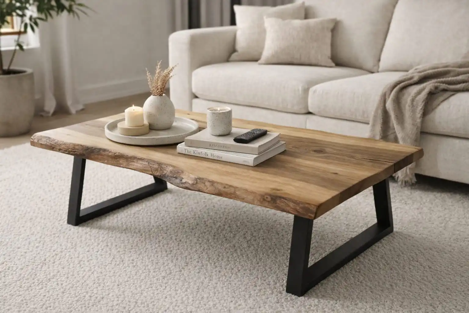 WOWbyALP live edge walnut wood coffee table handcrafted