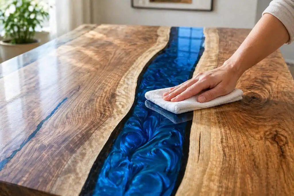 how to maintain and care epoxy furniture