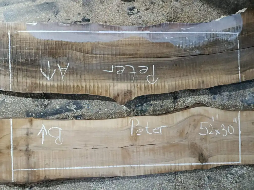 Slab selection process - custom furniture vs mass produced furniture